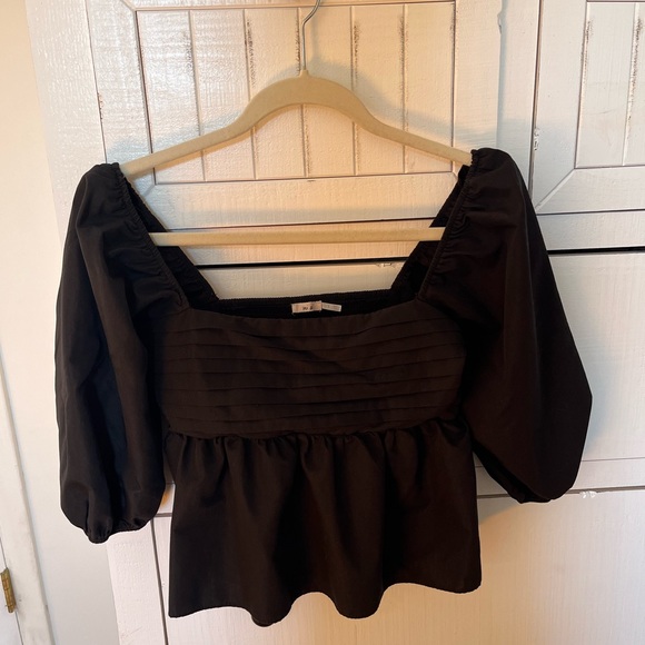 Francesca's Collections Tops - Black babydoll top